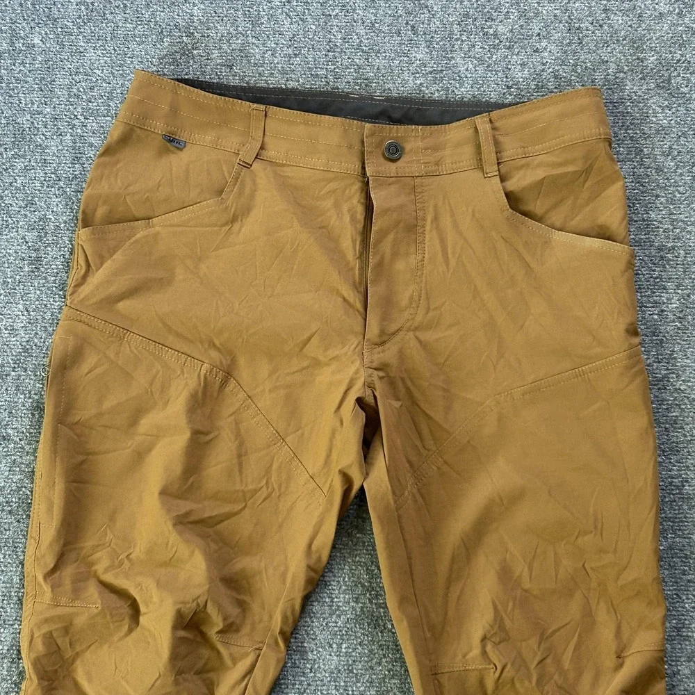 Kuhl Renegade Pants Mens 34x30 Brown Hiking Trail Stretch Outdoor Nylon - Picture 7 of 16